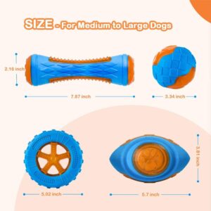 Dog Squeaky Toys Pack 4 Pcs, Pool Toys, Floating Toys for Interactive ...