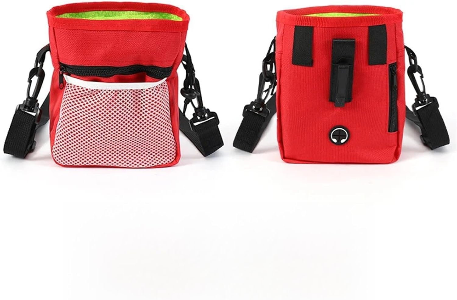 Pet Training Bag Snack Bag Mini Outdoor Portable Training Kit Feeding Waist Bag Portable Foldable Dog Supplies(Red)