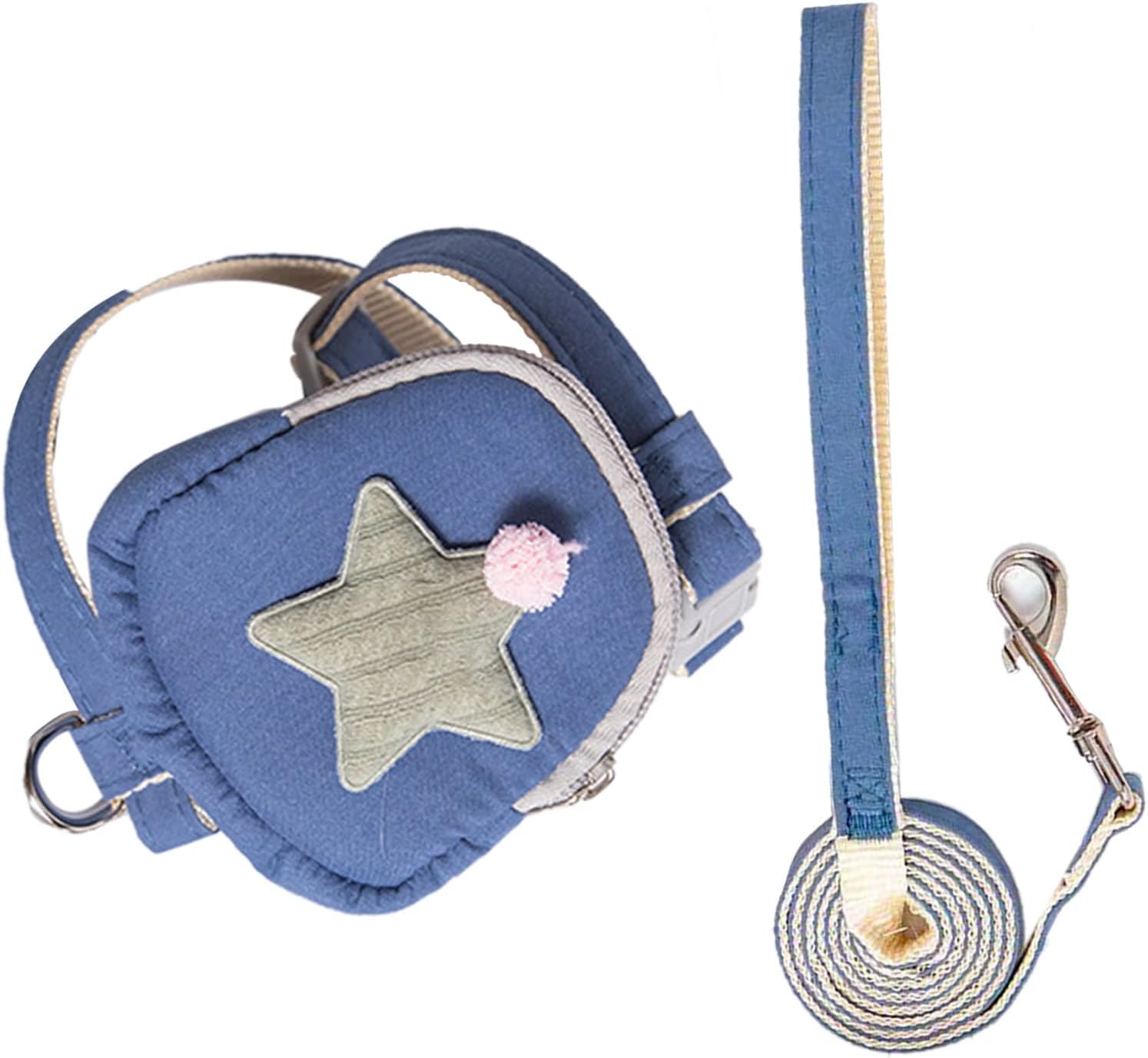 Tbest Vest Har,Pet Harn Le Set STS Even Prure Ese Proof Loose Cat Vest Belt for Outdoor (M (Recommended 2.5‑5kg/5.5‑11lb)) - Image 2