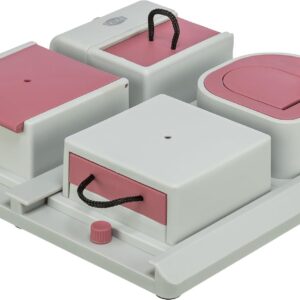 TRIXIE Cat Activity Poker Box Strategy Game, Slow Feeder, Interactive, Treat Toy,All Breed Sizes
