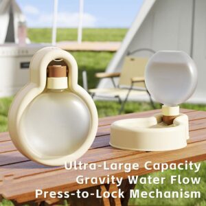 MANON ROSA Portable Dog Water Bottle for Walking & Travel – 17 OZ or 12 OZ Leak-Proof Pet Water Bowl Dispenser, Ideal for Puppies Small Medium Large Dogs (Small,Green)