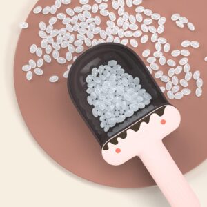 Pet Food Scoop, Dog Cat Scoop Spoon Measuring Cup Pet Food Scoops Plastic Measuring Cups Set Pet Products Food Scoop for Dog Cat and Bird Food ( Coffee)