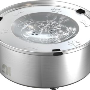1L/0.26 Gallon Dog Water Bowl No Spill, Stainless Steel No Spill Water Bowl for Dogs, Slow Water Dog Bowl, No Splash Dog Water Bowls