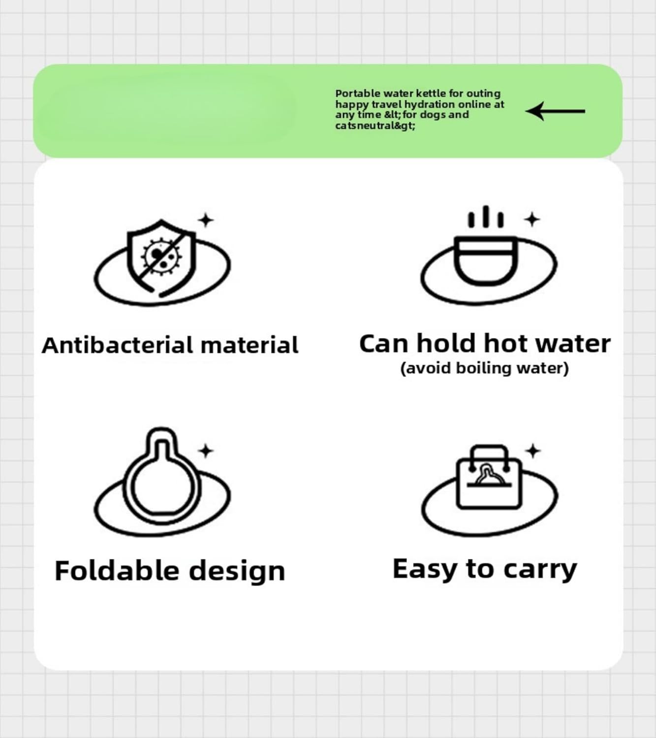 Dog Water Bottle Convenient Leak-Proof Dog Water Bottle Capacity 12 Oz (350 ml).Ldeal for Dogs on Outdoor Walks and Traveling.(Yellow, 12 Ounces) - Image 9