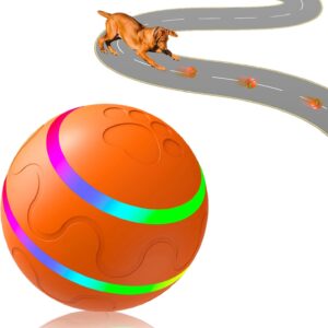 Shaky Ball Toy for Dogs, Large Pet Bounce, Jumping Ball Dog Toy, Automatic Activation Sports Rolling, 2025 New Big Pet Moving Balls (Orange, Smart)