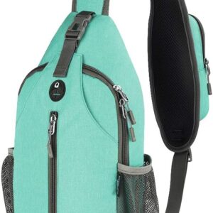 WATERFLY Crossbody Sling Backpack Sling Bag Travel Hiking Chest Bag Daypack