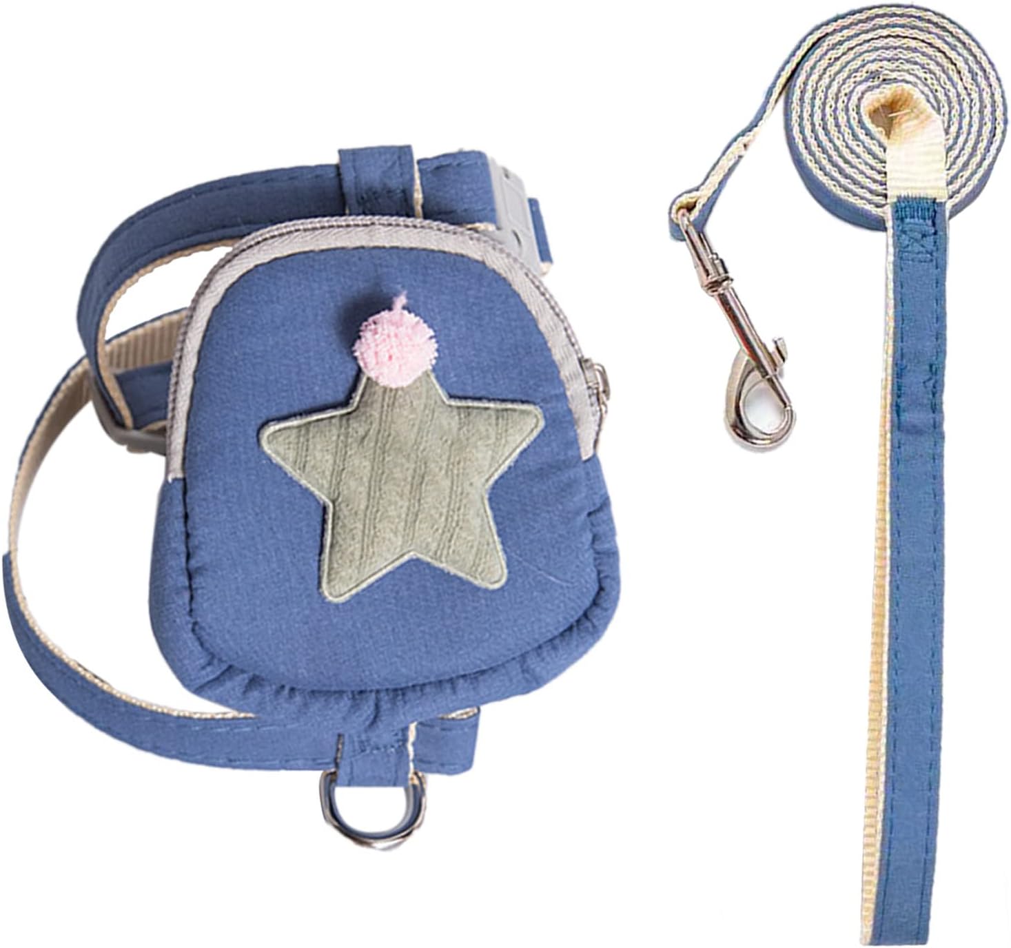 Tbest Vest Har,Pet Harn Le Set STS Even Prure Ese Proof Loose Cat Vest Belt for Outdoor (M (Recommended 2.5‑5kg/5.5‑11lb)) - Image 6