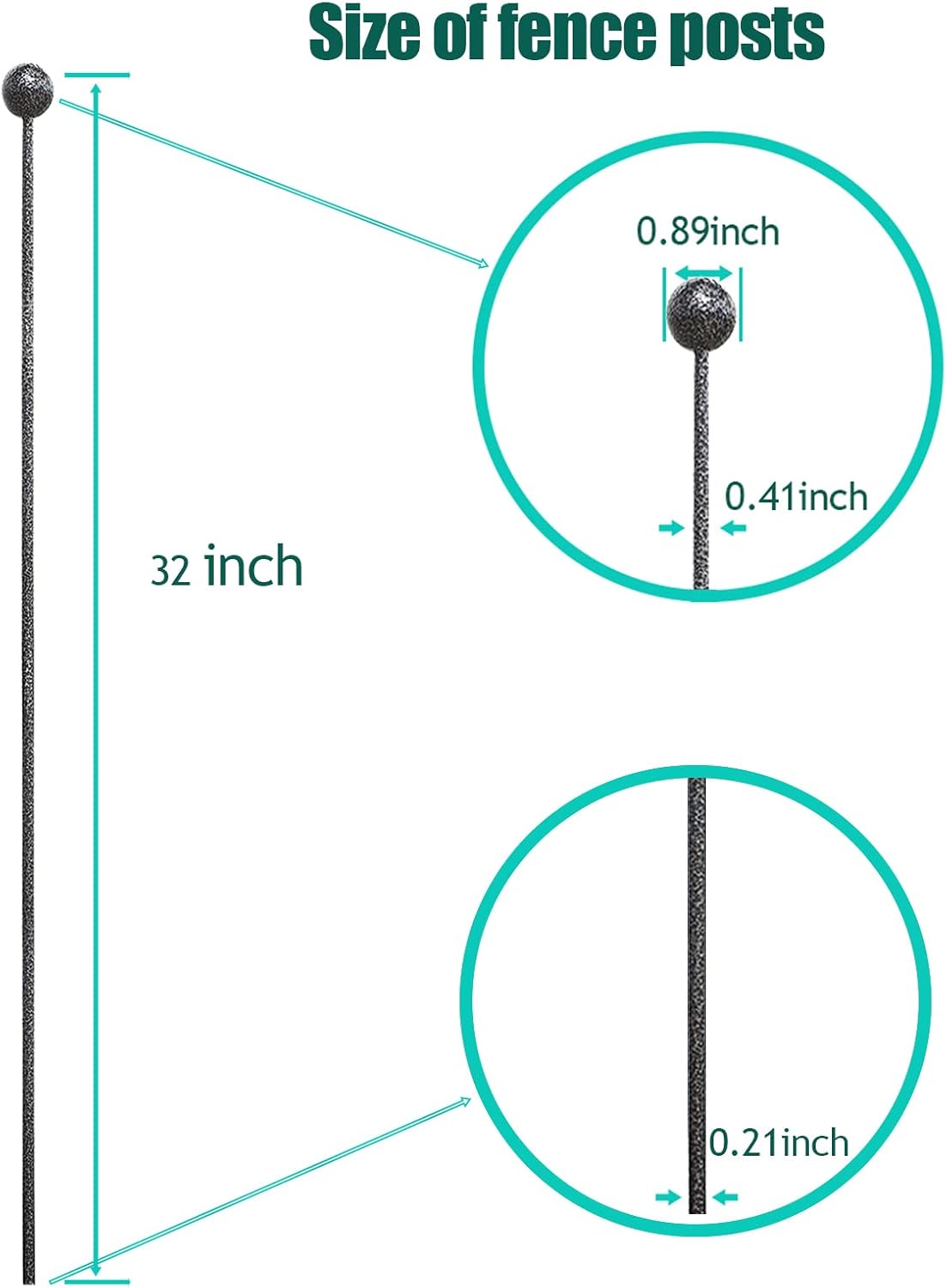 Dog Playpen Stakes, Accessories Replacing The Metal Posts of Pet Enclosures for Indoor Outdoor RV Puppy Medium Dogs Play Pens (32 inch, 8) - Image 2