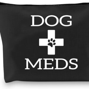 G2TUP Dog Medicine Bag - Vet Tech Gifts, Dog Essentials Storage for Travel, Camping, Car Emergency (Black)