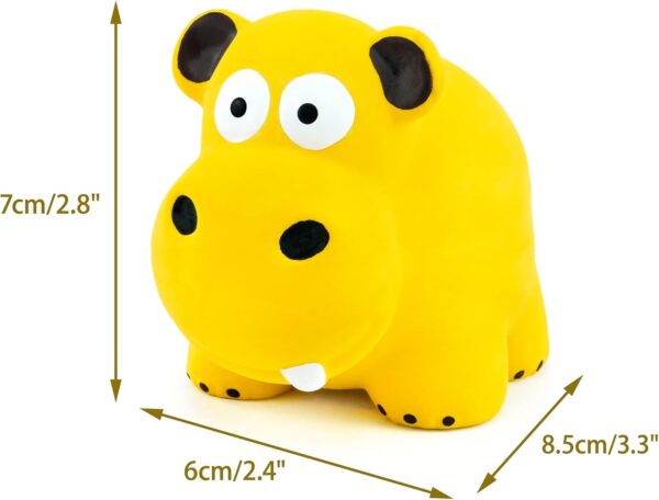 CHIWAVA 3 Pack 3.2'' Squeak Latex Puppy Toy Cute Standing Animal Sets Pet Interactive Play for Small Dogs Assorted Color - Image 5