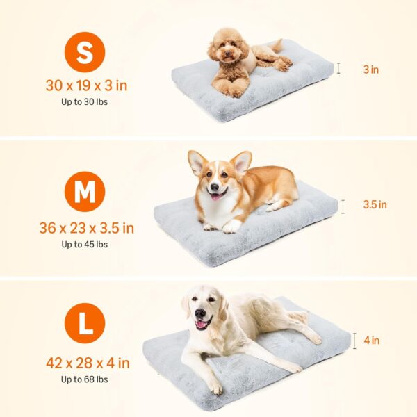 Amazon Basics Small Dog Bed for Crate, Washable Small Dog Mat for Pet Kennel, Anti-Slip, Cama para Perros, 30x19x3 Inches - Image 3