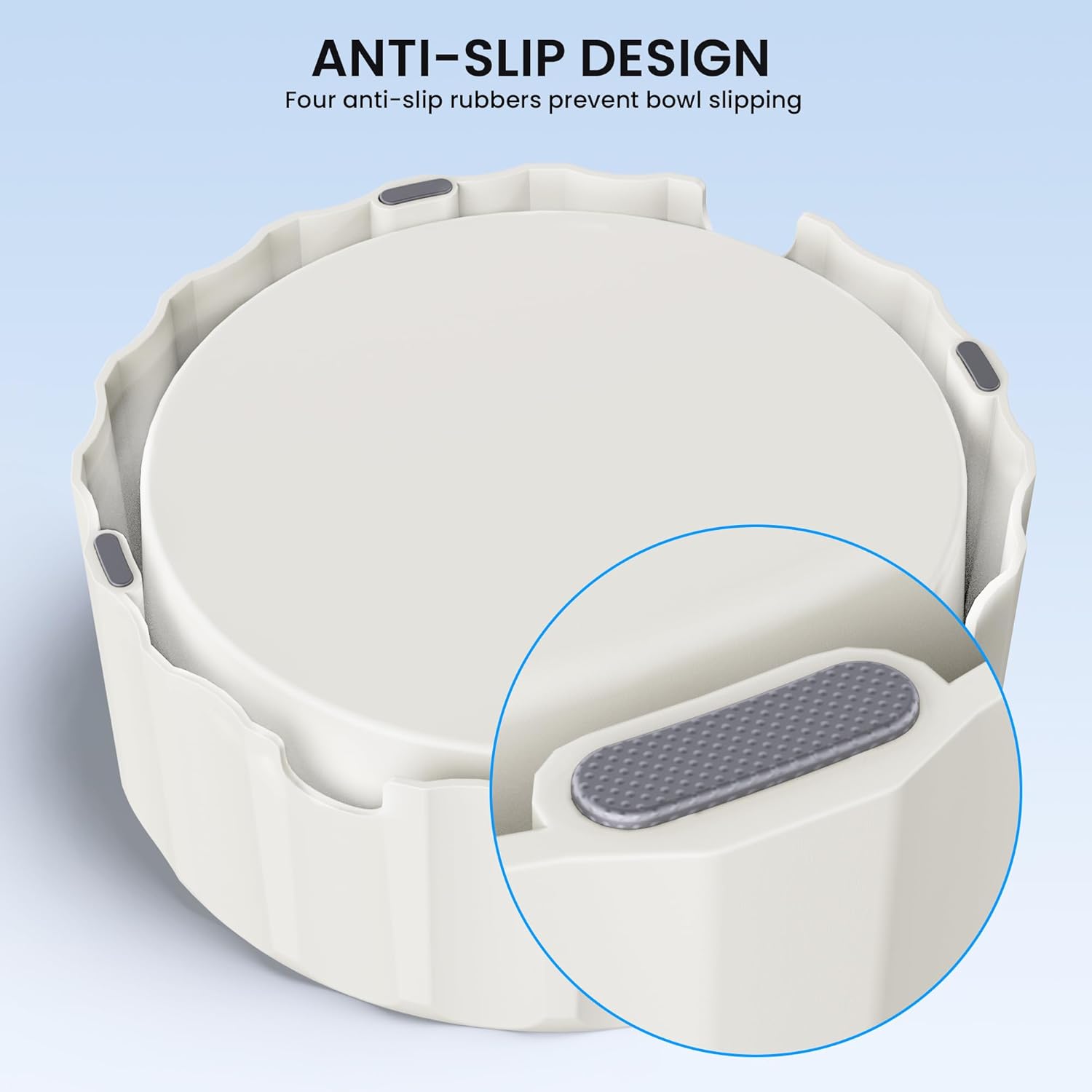 Dog Small Animals Water Bowl No Spill 70oz/2L Large Capacity Dispenser Non Slip No Splash Small Animals Bowl Pet Slow Feeder No Drip Dog Water Bowl on Vehicle Slow Water Bowl for Dogs and Cats - Image 4