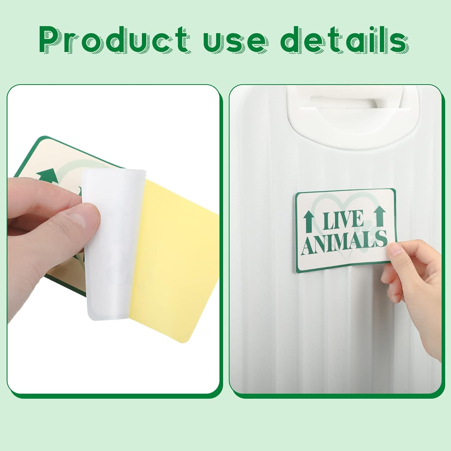 Eaasty 23 Pcs Pet Airline Travel Kit Kennel Travel Kit, Includes 4 Live Animal Stickers 2 Pet Bowl 1 Live Pets Label 5 Storage Bag 10 Cable Ties 1 Tag Animal Outdoors Accessories for Dogs Cats - Image 4