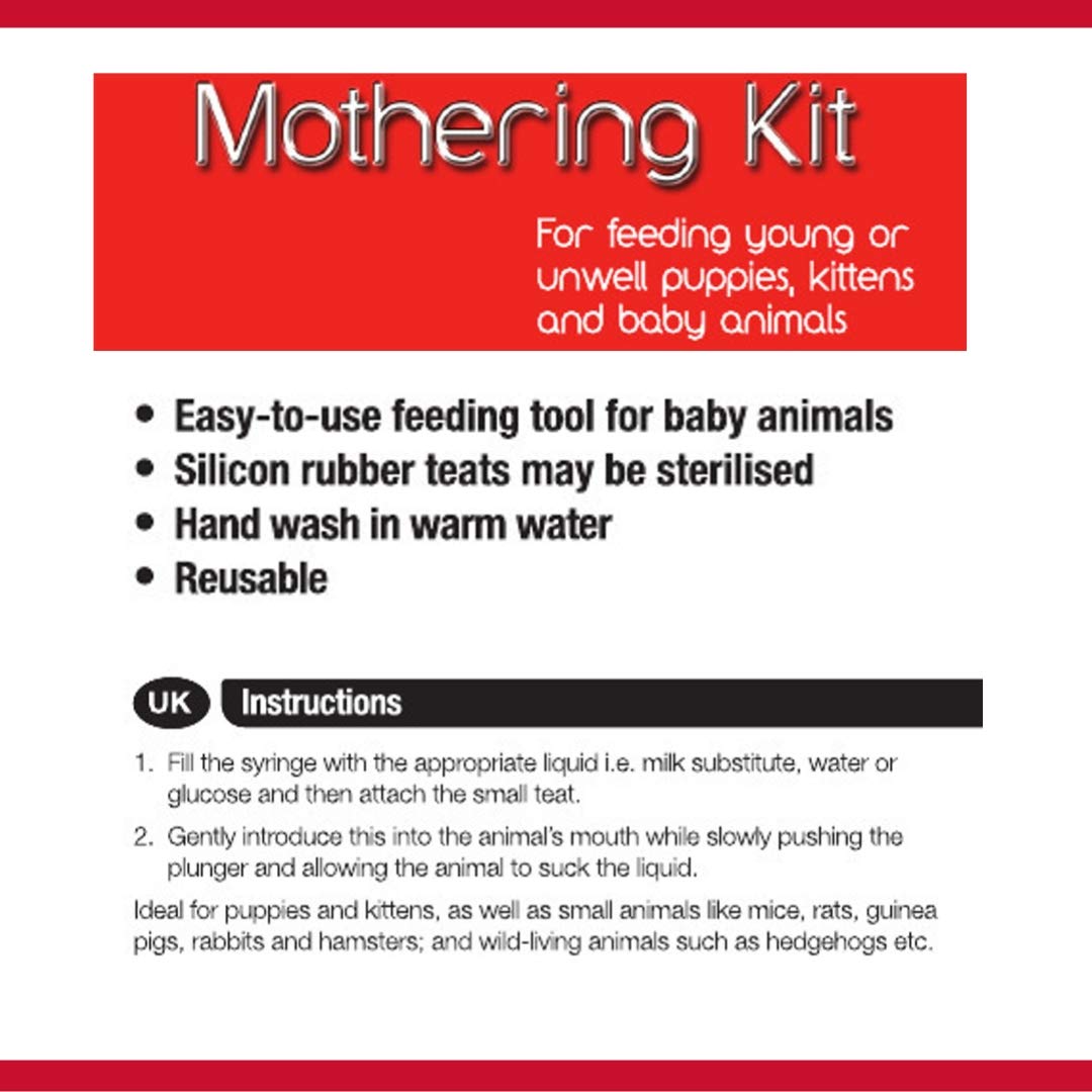 Dog, Puppy, Cat, Kitten Mothering Kit, Feeding and Medicine Syringe for Young/Unwell Animals - Image 4