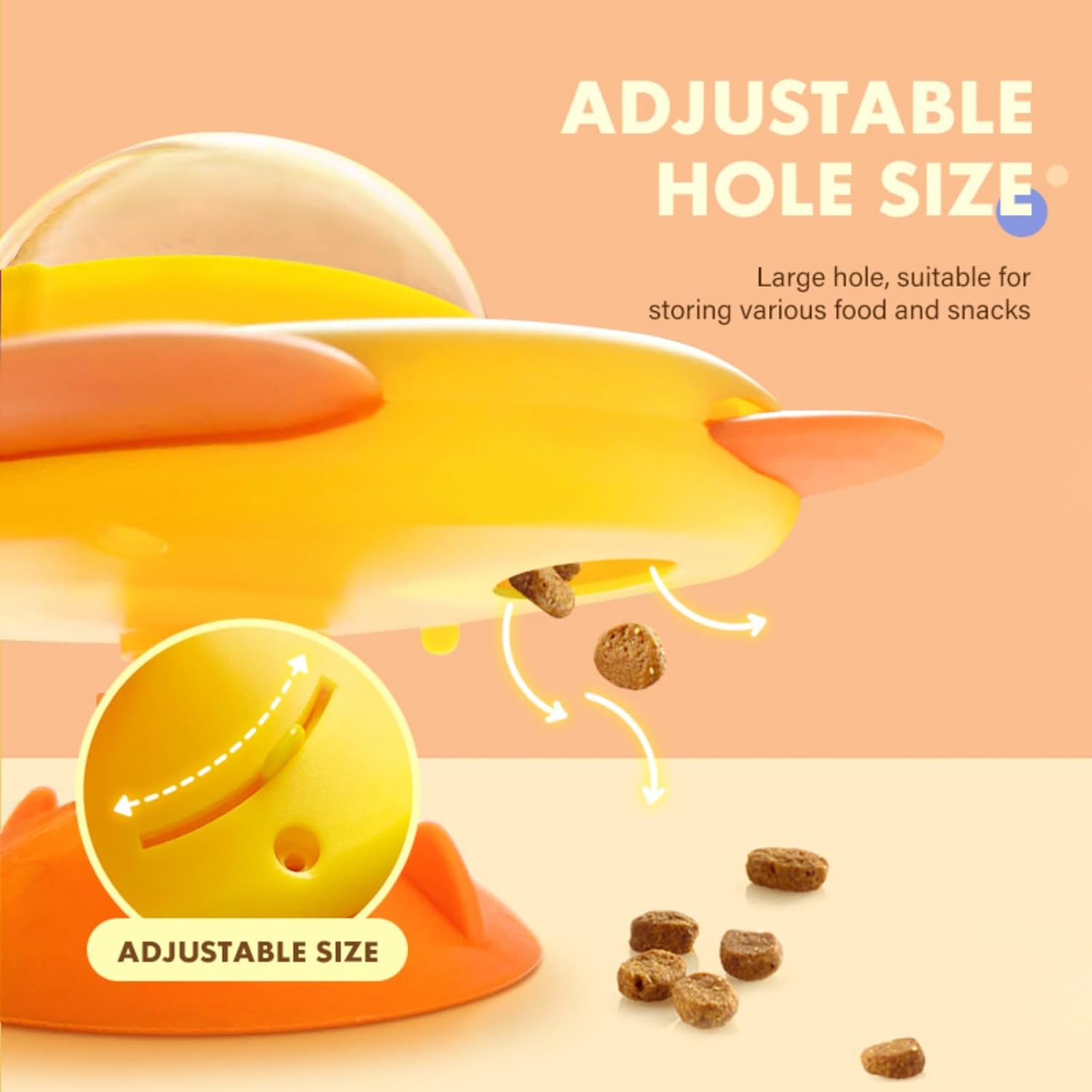 Automatic Cat Feeder, Interactive Pet Feeder, Slow Feed Puzzle Toy, Rocket Design, Non Slip Base, Dog Feeder for Home, Training, Travel, Enjoy Slow Feeding Fun - Image 6