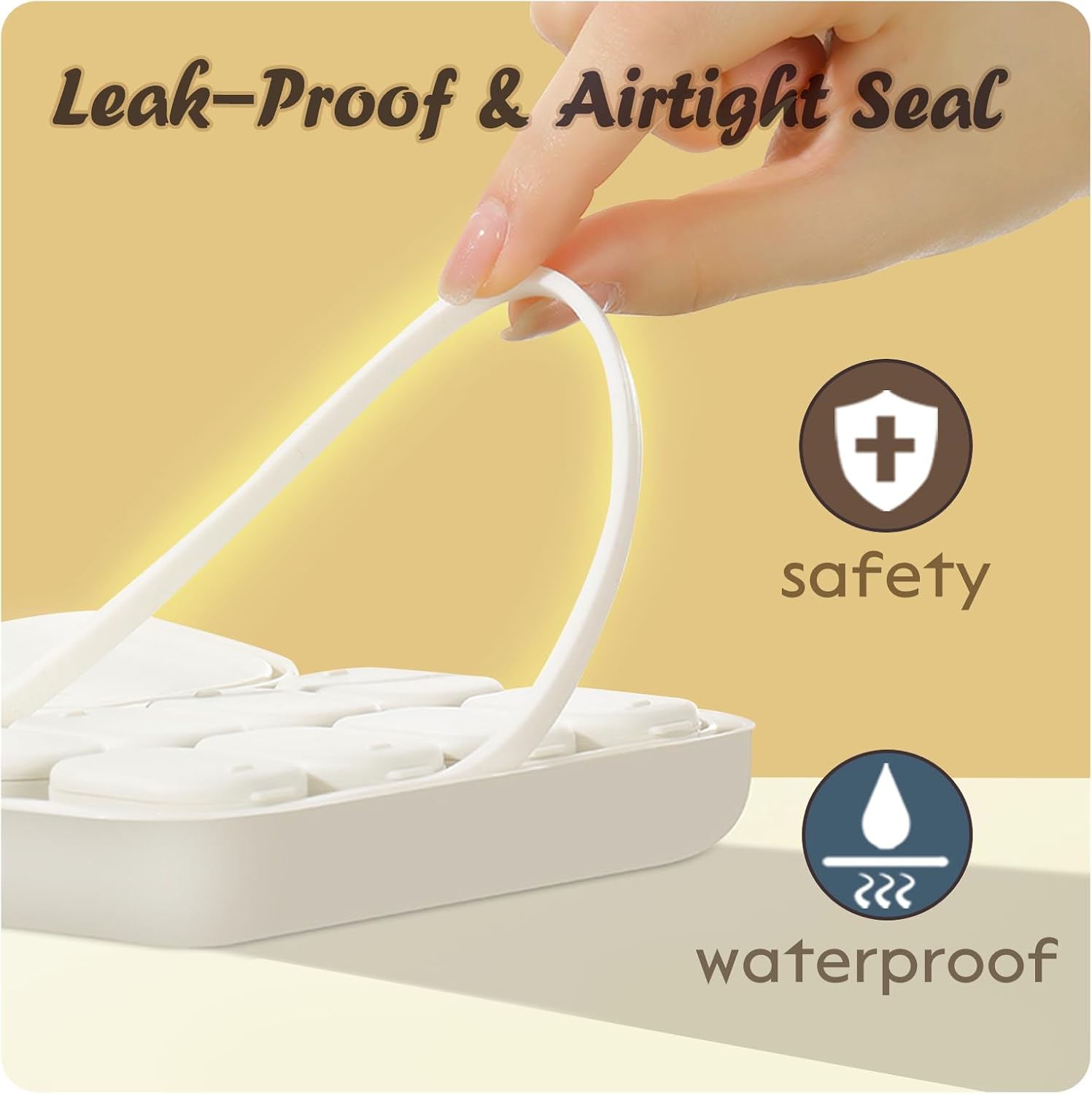 Cute 7 Day Pill Organizer Box with Medicine Labels, 8 Compartments Travel Pill Case Airtight Moistureproof, for Vitamins, Fish Oil, Supplements - Image 3