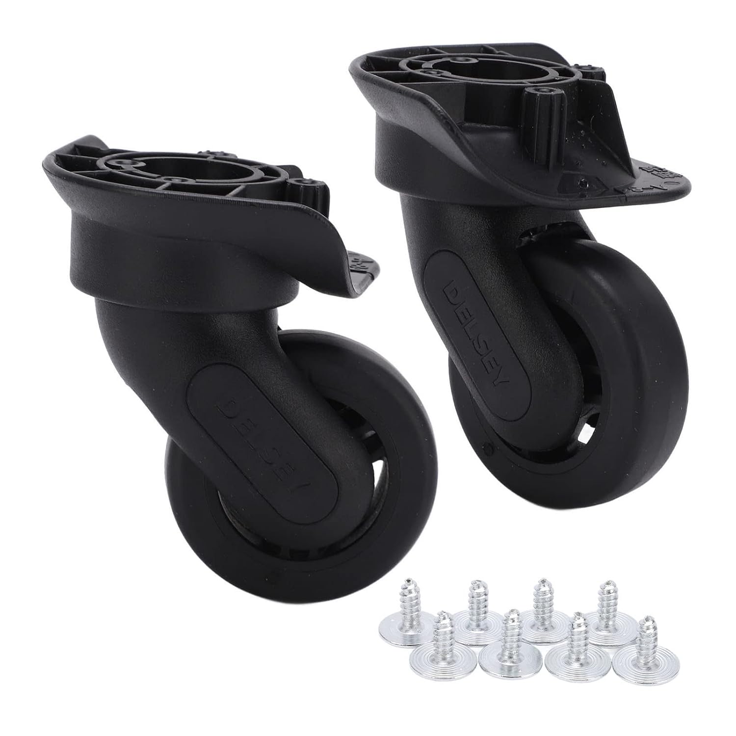 Casters Set of 4, Caster Wheels with Good Flexibility PP and PET Plate Casters for Suitcase - Image 5