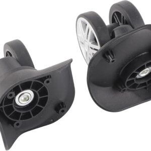 Luggage Replacement Wheels, 1Pair Double Row Large Wheel Suitcase Wheels Replacement Suitcase Wheels Suitcase Wheels Plastic Bearings Repair Set for Luggage Suitcase Trolley