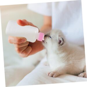 1set Pet Nursing Bottle Set for Kittens and Puppies Feeding Kit Soft Nipples Reusable and Easy to Clean for Newborn Pets