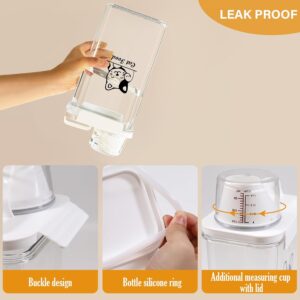 Cat Food Container 2.5L Clear Plastic Cat Food Storage 3 lbs Cat Food Portable Container with Pour Spout/Measuring Cup,Airtight Pet Food Dispenser Ideal for Travel,Camping,Picnic-BPA Free