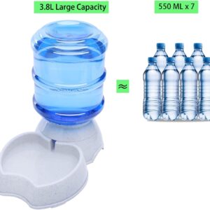 Pet Water Dispenser Automatic for Dogs Cats, BPA-Free, Gravity Refill, Self Feeding for Small Medium Pets Puppy Kitten Rabbit – 1 Gallon (Waterer)