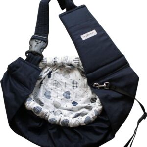 Pet Sling Carrier, OrgMemory Adjustable Dog Sling, Small Dog Cat Outdoor Shoulder Pet Carrier (Heart Shaped)
