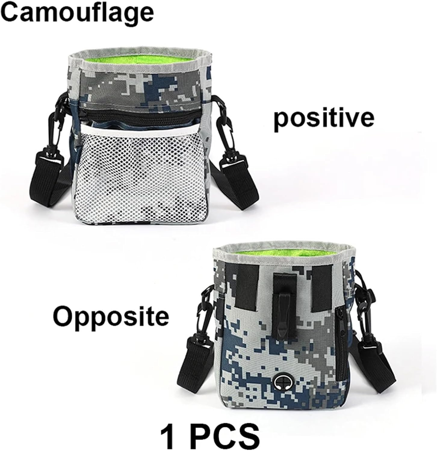 Pet Training Bag Snack Bag Mini Outdoor Portable Training Kit Feeding Waist Bag Portable Foldable Dog Supplies(Camouflage) - Image 2