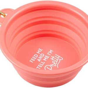 Creative Brands SB Design Studio Pet Collection Pet Bowl, 5.125″ x 2.25″, Feed Me