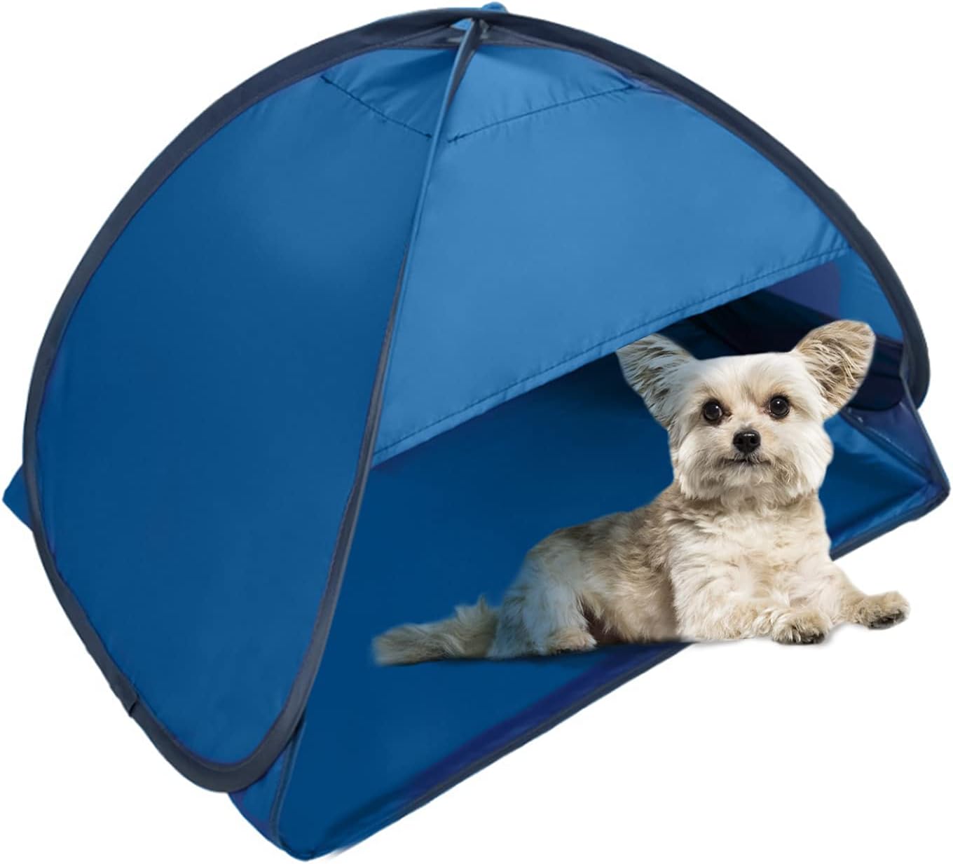 Beach Sun Shelters Pop Up Beach Tent, 1 PCS Portable Sun Shelter Tent for Anti-UV Windproof Camping Picnic Tent Small Dogs Cats and Other Small Pets, Blue