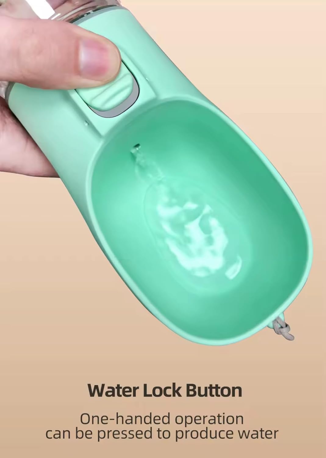 Portable Dog Water Bottle – Leak-Proof & Convenient Hydration for Pets On-The-Go (White, Small) - Image 4