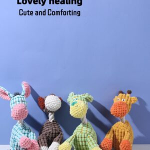 Brown Dog Plush Chew Toy with Squeakers – Durable, Soft, and Fun Interactive Dog Toy for Teeth Cleaning, Training, and Relieving Anxiety – Perfect for Small, Medium, and Large Dogs