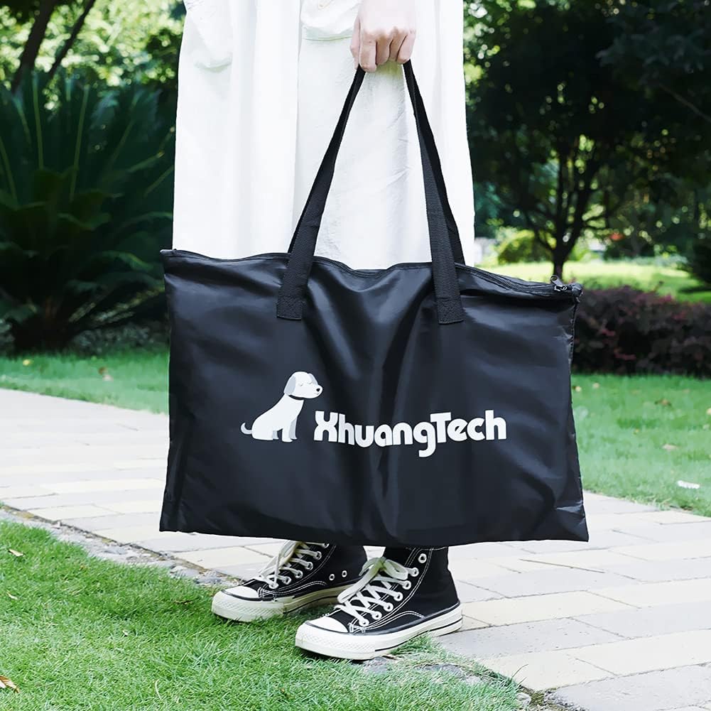 XianghuangTechnologyPet Portable Foldable Playpen, Dog/Cat/Puppy Exercise Pen Kennel, Removable Mesh Shade Cover (Pink) - Image 7