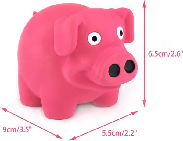 CHIWAVA 3 Pack 3.2'' Squeak Latex Puppy Toy Cute Standing Animal Sets Pet Interactive Play for Small Dogs Assorted Color - Image 6