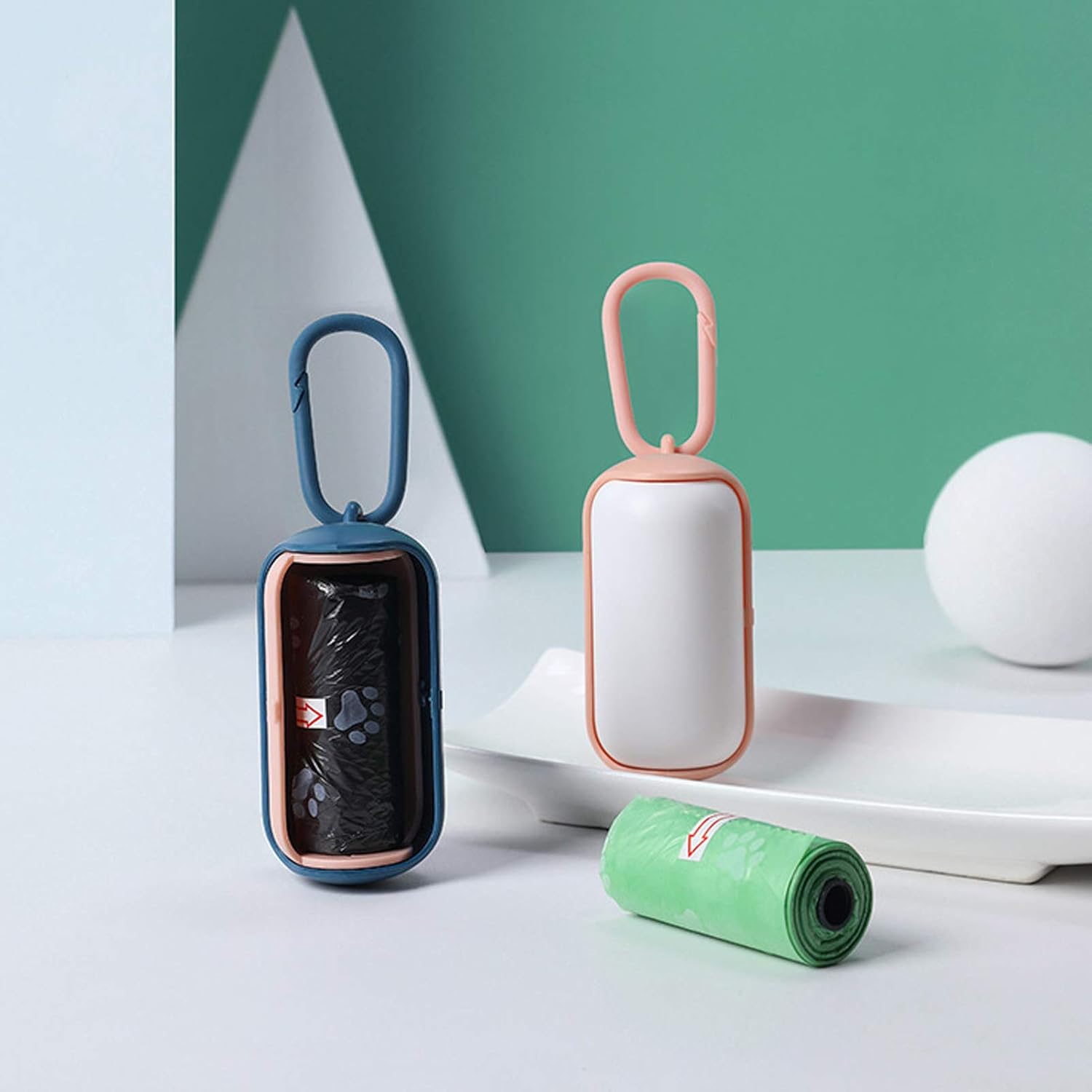 Portable Dog Pet Travel Water Bottle Leak-Proof Drinking Cat Cup with 3PCS PP Conton Filter & Pet Dog Poop Bag Dispenser with 3 Rolls Waste Bags for Pets Outdoor Walking Hiking Travel (Blue) - Image 6