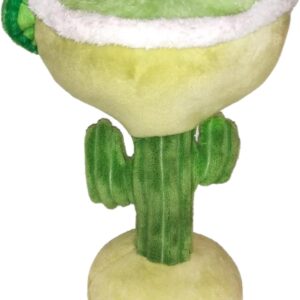 Huxley & Kent Funny Dog Toy w/Squeaker – Power Plush Squeaky Dog Toys for Small, Medium & Large Dogs – Soft Stuffed Animal for Indoor Play & Fetch - Margarita Loco, Large