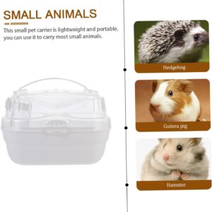 BESPORTBLE Portable Hamster Carrying Cage for Small Pets Travel Case Feeding Bowl and Water Bottle for Hamsters Mice and Dwarf