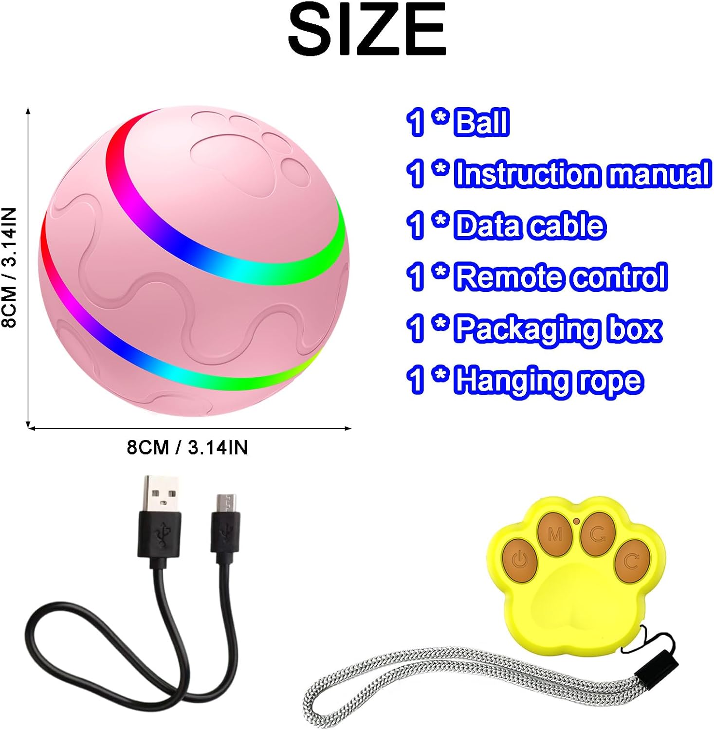 Shaky Ball Toy for Dogs, Large Pet Bounce, Jumping Ball Dog Toy, Automatic Activation Sports Rolling, 2025 New Big Pet Moving Balls (Orange, Smart) - Image 4