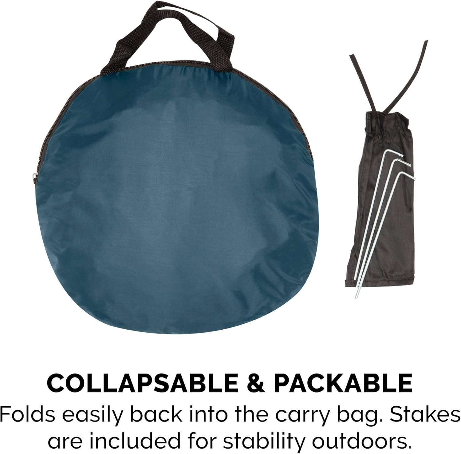 Furhaven Portable Dog Playpen Cat Tent, Pet playground/kennel foldable indoor outdoor zippered puppy crate - Sailor Blue, Large - Image 6