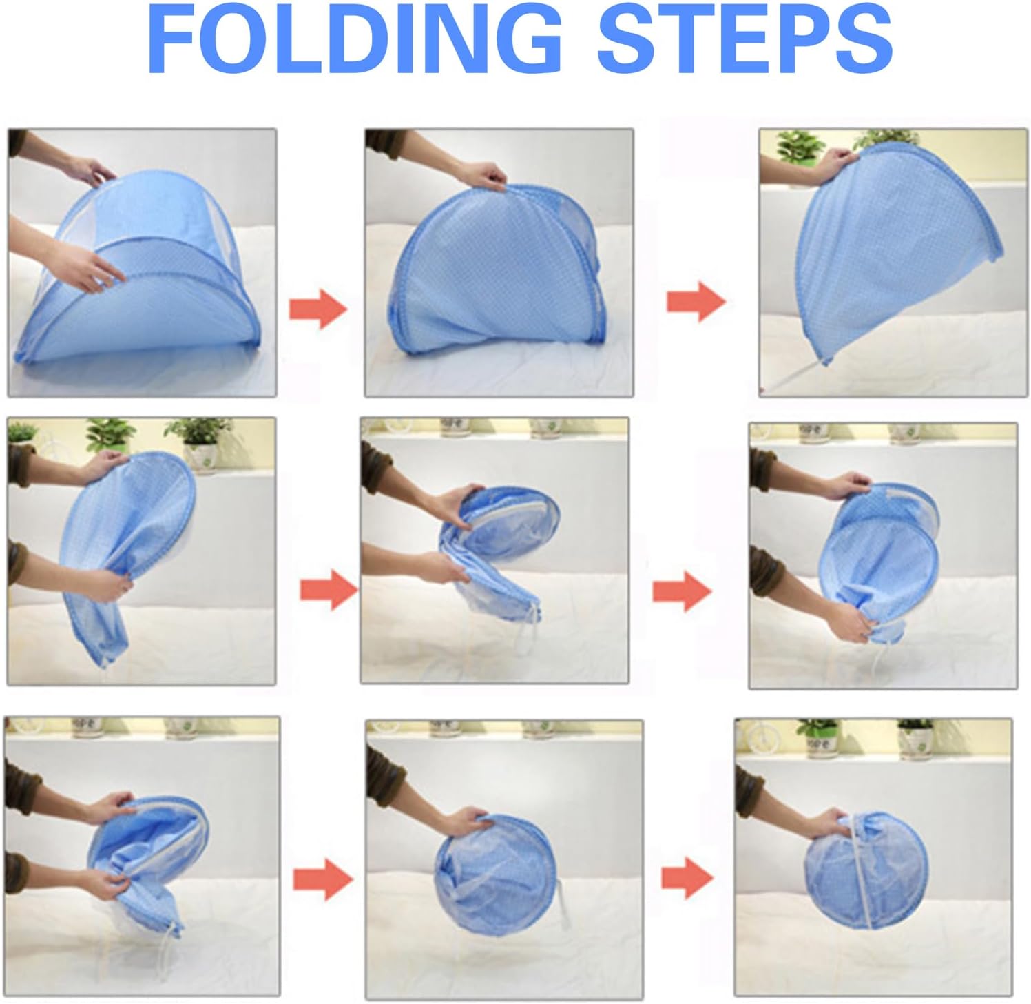 Cat Tent Outdoor, Outside Pet Enclosure Tent Pop Up House Indoor Playpen, Portable Exercise Tent for Cats and Small Animals in Deck Yard Patio Park Camping Travel Outdoor Summer (Blue) - Image 4