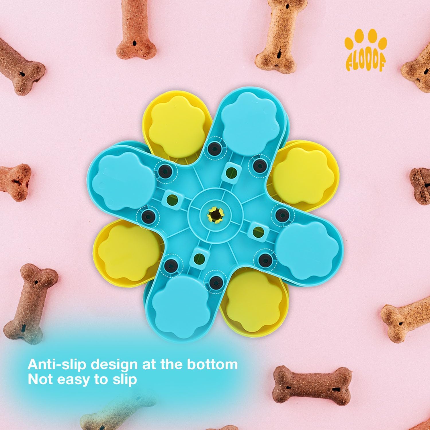 Level 3 Puzzle Feeder Dog Toy - Mental Stimulation Toys Slow Feeder Dog Bowls and Interactive Toy for Mental Growth of Small, Medium and Large Dogs - Image 3