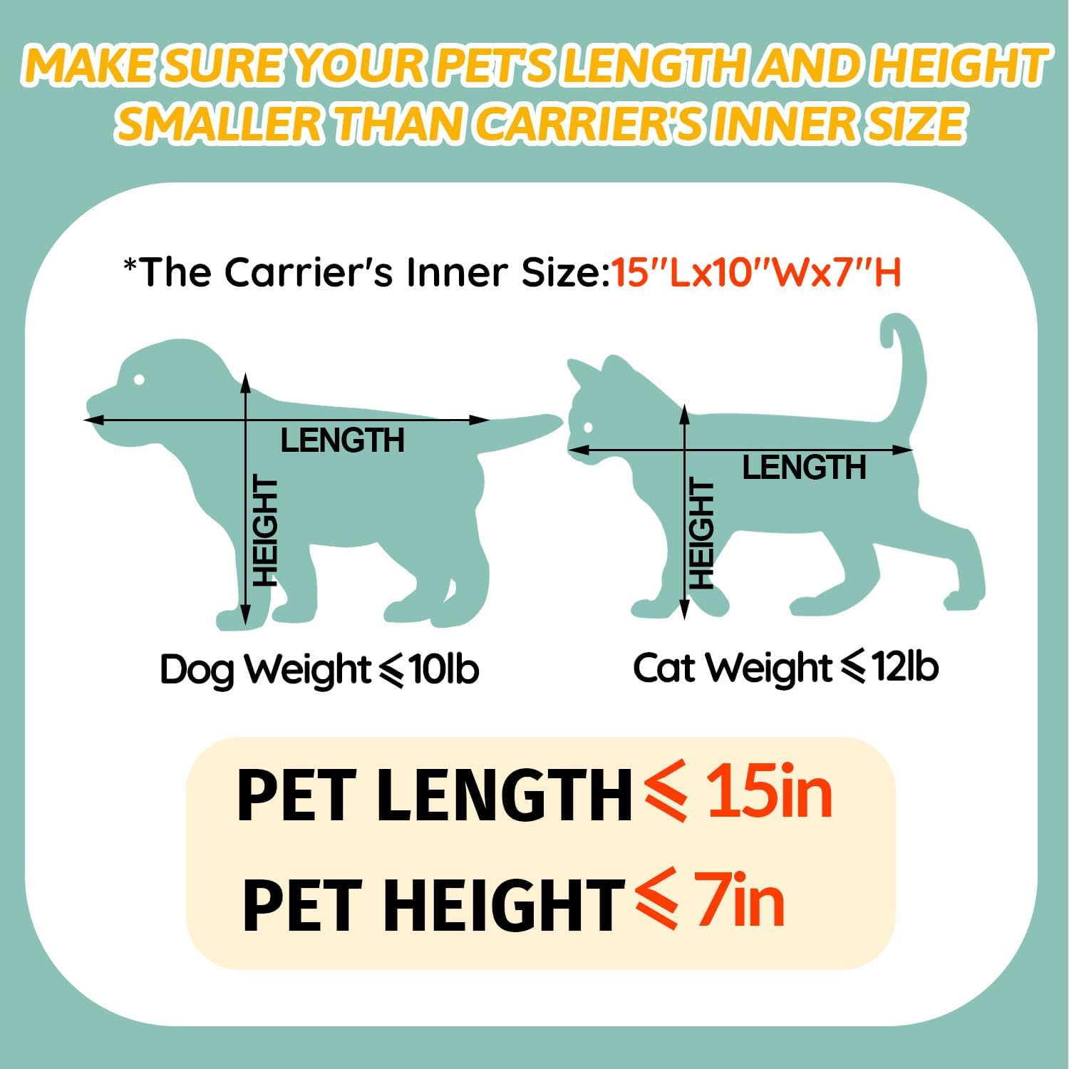 Petskd Pet Carrier 17x12x8.5 JetBlue Allegiant Airline Approved,Pet Travel Carrier Bag for Small Cats and Dogs, Soft Dog Carrier for 1-8 LBS Pets,Dog Cat Carrier with Safety Lock Zipper(Black) - Image 4