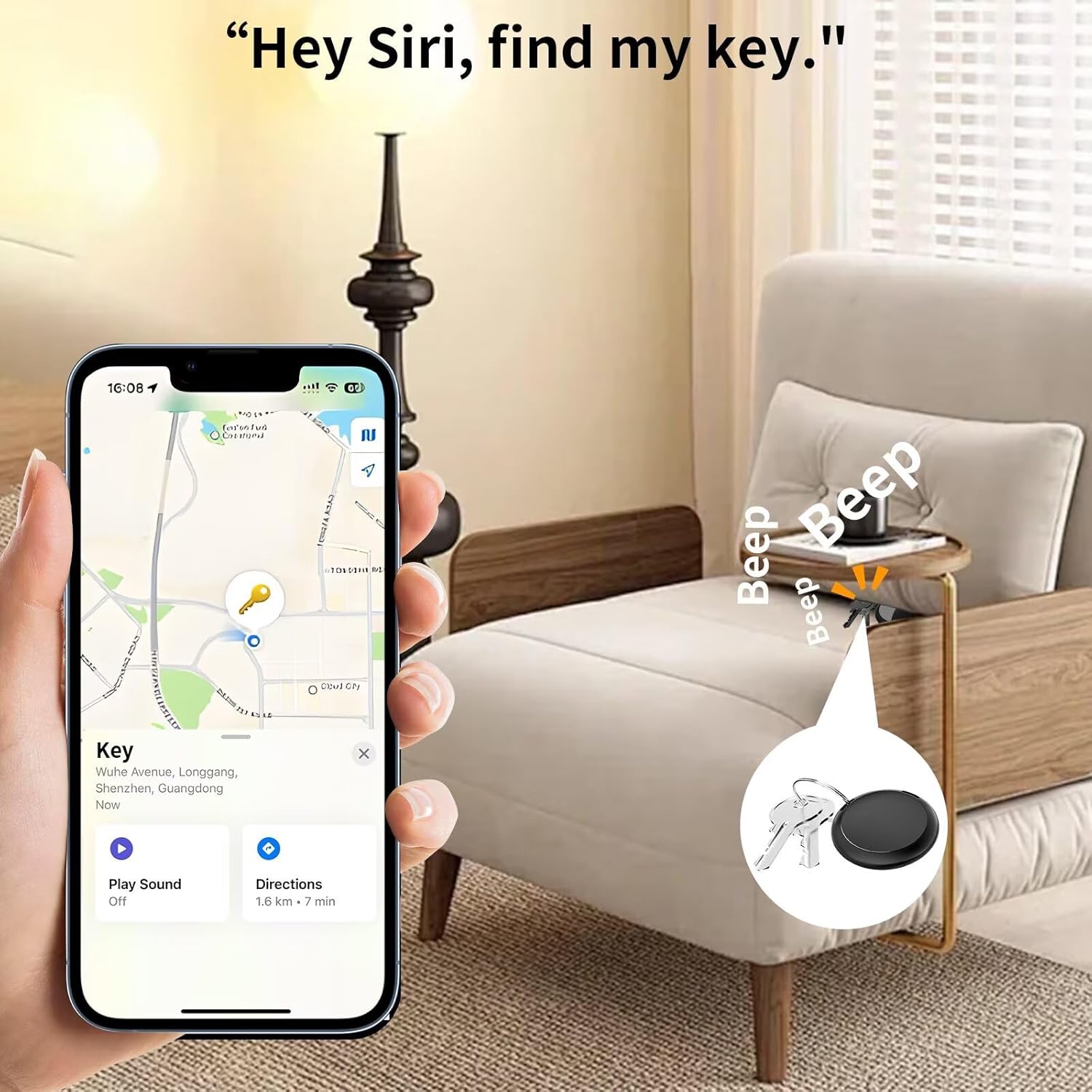 2 Pack GPS Tracker for Vehicles Work with Find My (iOS Only) Real Time Mini Car Item Finder Global Coverage Hidden Car Locator Tracking Device No Monthly Fee or Subscription No SIM Card Required - Image 5