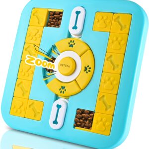 Puzzle Squeaky Treat Dispensing Cats Enrichment Toys for IQ Training and Brain Stimulation, Interactive Mentally Stimulating Toys as Gifts for Puppies, Small, Medium, Large Dogs