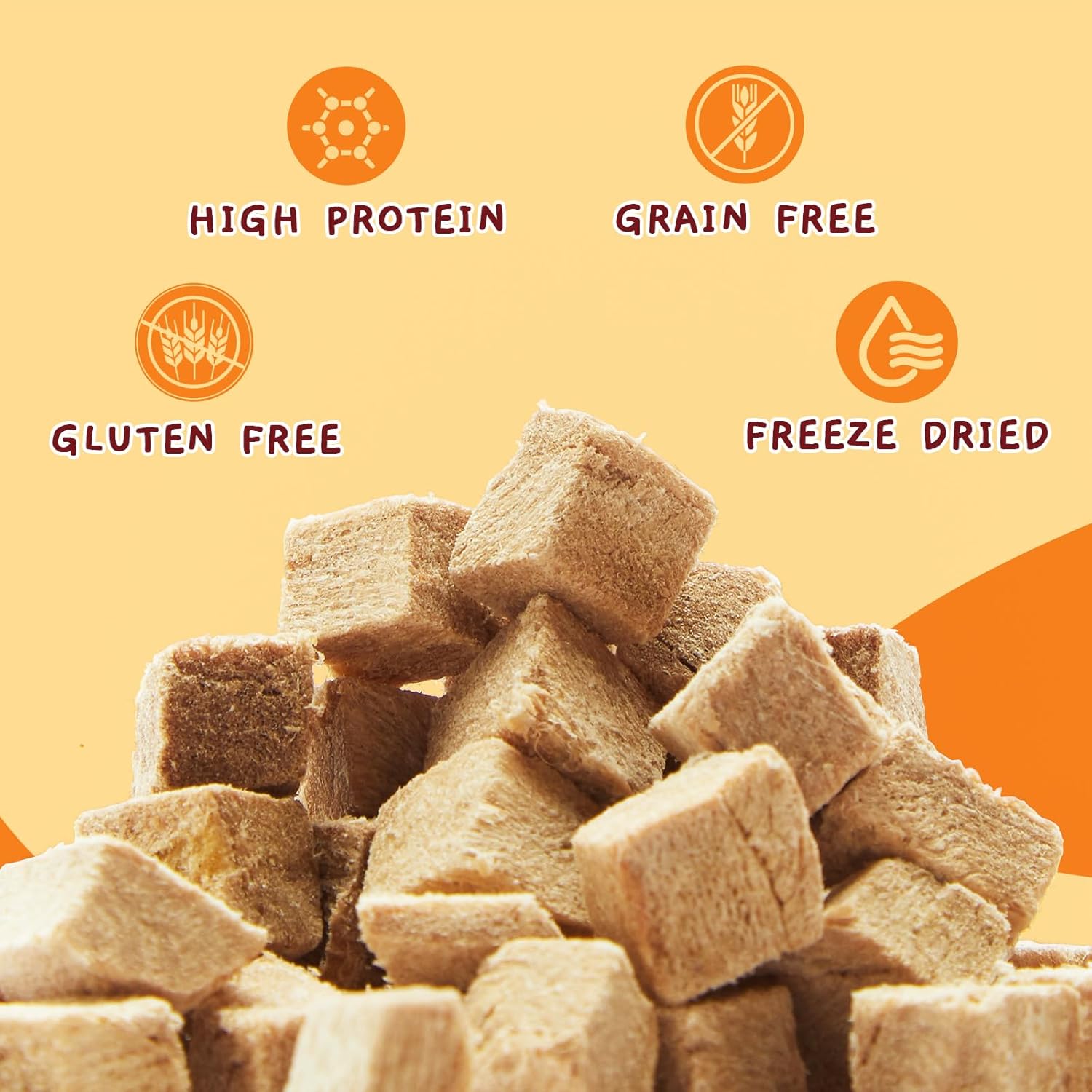 Jungle Calling Freeze Dried Duck Dog & Cat Treats - High Protein, Low Fat, Made with a Single Ingredient - Perfect for Training and Snacking, 2.8 oz (Duck Cube) - Image 3
