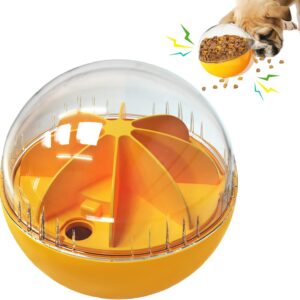 Dog Treat Ball, Interactive Squeaky Mental Stimulation Toys, Slow Feeder Puzzle Toys for Medium/Large Dog Breeds