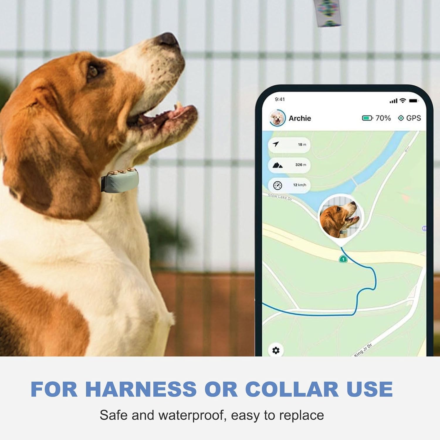 Rubber Attachment Clips for Pet Location Trackers Compatible with Tractive XL GPS Tracker & Health Monitoring for Dogs Replacement Holder Collar Clip - Image 5