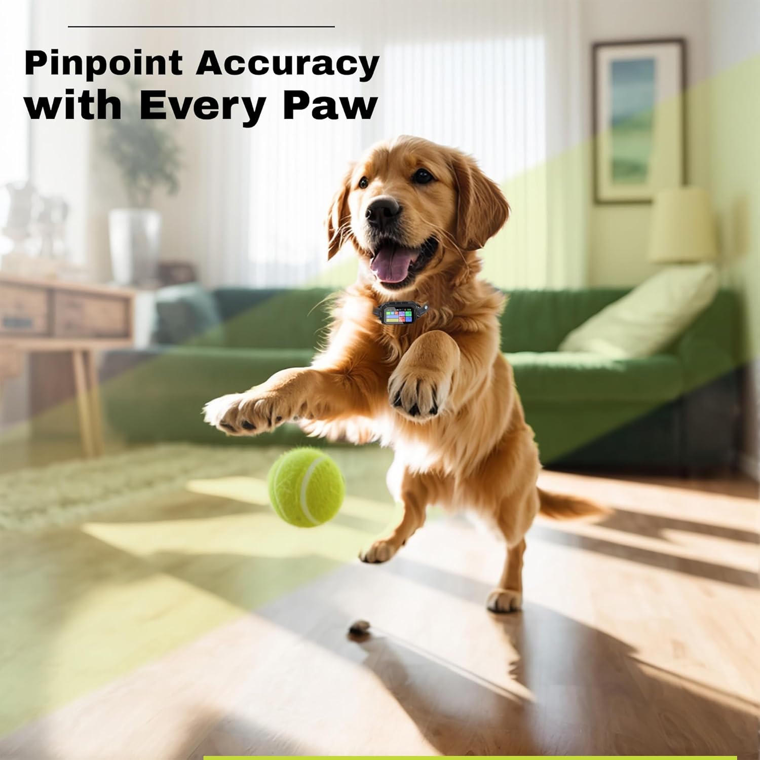 Customizable Invisible GPS Dog Collar Fence System, Waterproof LCD Collar & – Wireless Dog Fence, Wireless Pet Collar & App-Controlled Dog Training Collar - Image 4