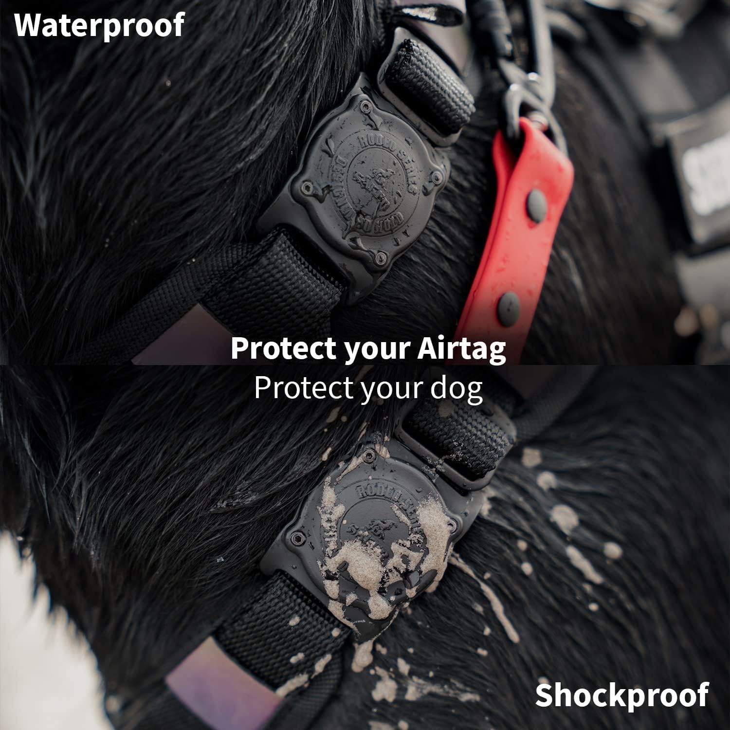 SÄKER IP68 Waterproof The Safest AirTag Dog Collar Holder, Dustproof, Ultra-Durable, Fits Up to 1.5" Collars | Will Not Damage Your Collar | Perfect Way to GPS Track Your Dog | Designed in Montreal - Image 6
