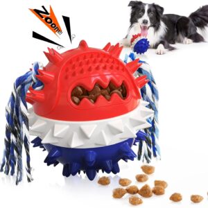 HGB Squeaky Dog Puzzle Toy for Boredom, Interactive Treat Dispensing Dog Toys to Keep Them Busy for IQ Training & Slow Feeder, Pet Enrichment, Teeth Cleaning & Reduce Boredoem