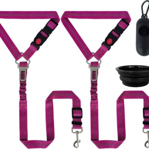 Dog Seatbelt Harness for Car Set, Crash Tested Pet Safety Restraint &#...